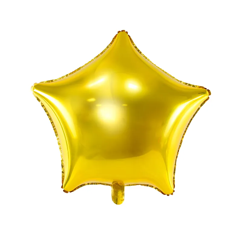 Ballon aluminium étoile dorée 70 cm