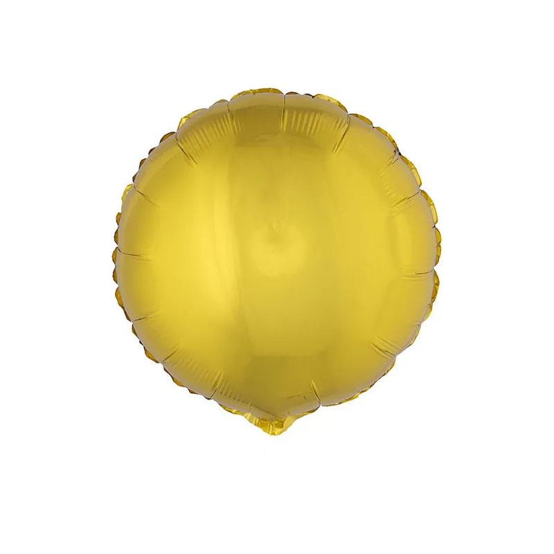 Ballon aluminium rond doré 45 cm