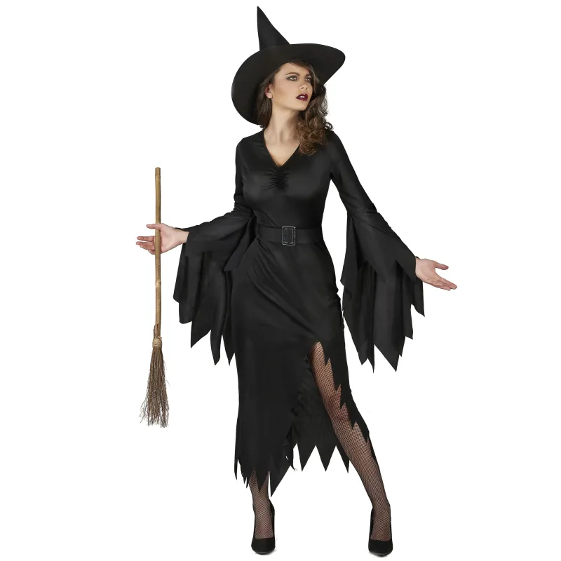 Déguisement sorcière noire sexy femme