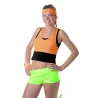 Mini short vert fluo femme