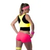 Mini short rose fluo femme