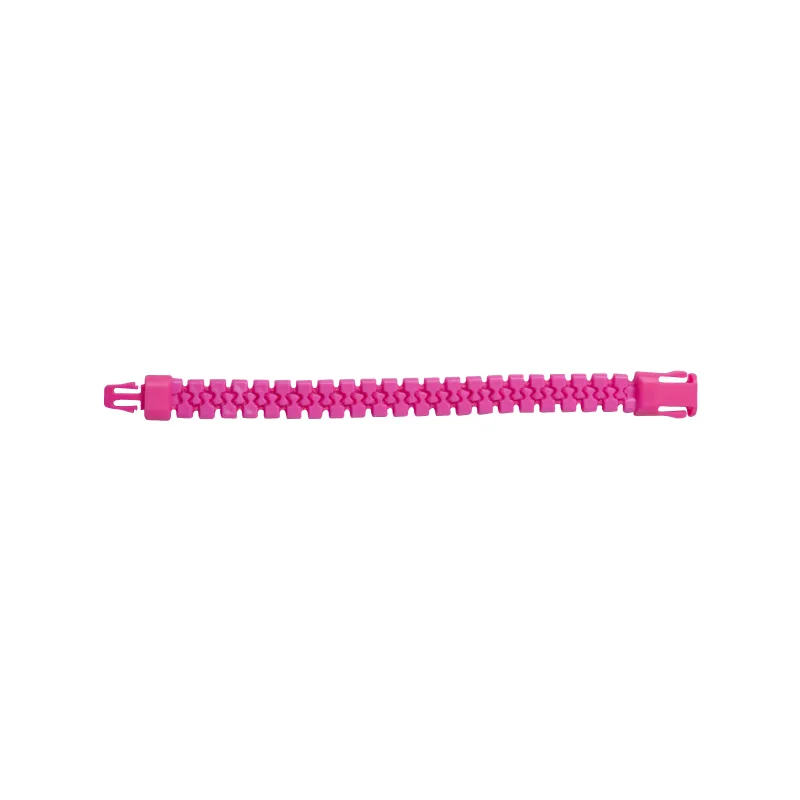 Bracelet zip rose fluo adulte