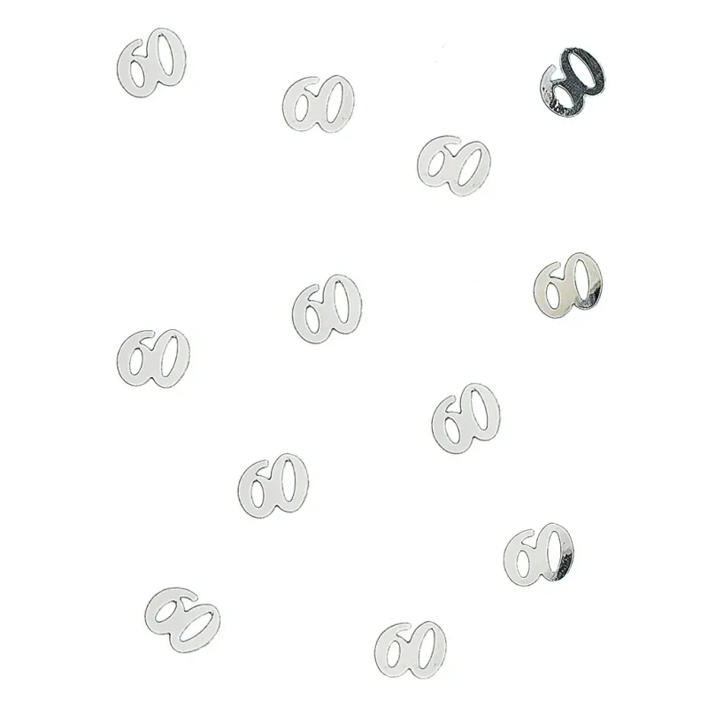 Confettis de table en bois 60 argentés 10 gr