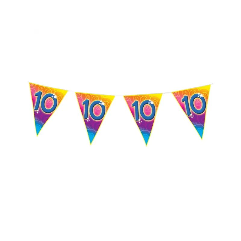 Guirlande fanions âge 10 ans 5 m