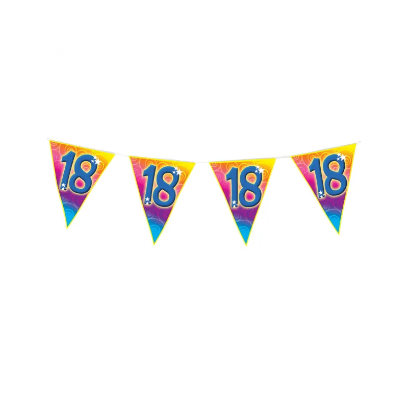 Guirlande fanions âge 18 ans 5 m