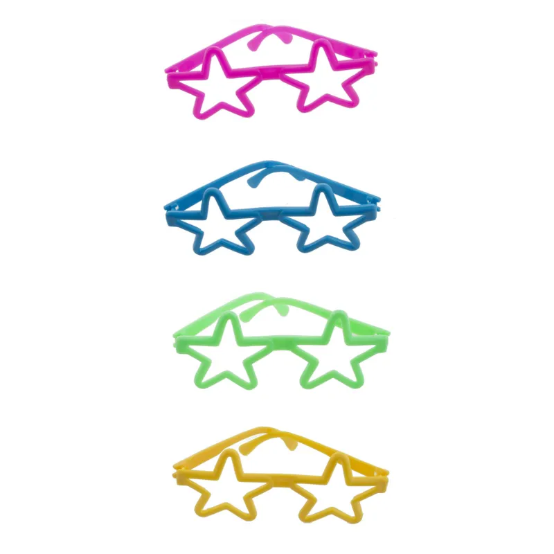 4 Mini paires de lunettes colorées