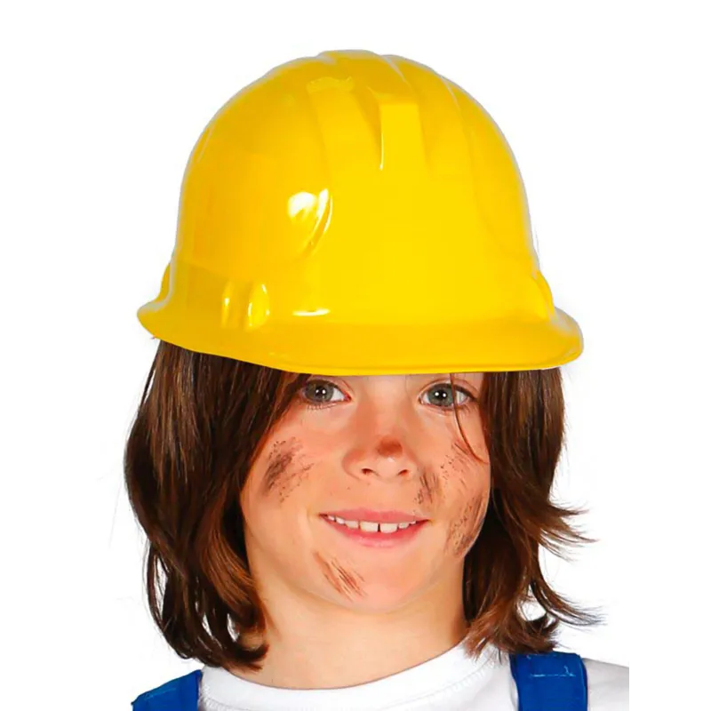 Casque ouvrier du bâtiment enfant jaune