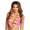 Collier Hawaï coloré fluo adulte