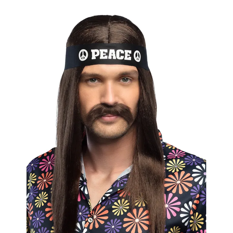 Bandeau noir Peace adulte