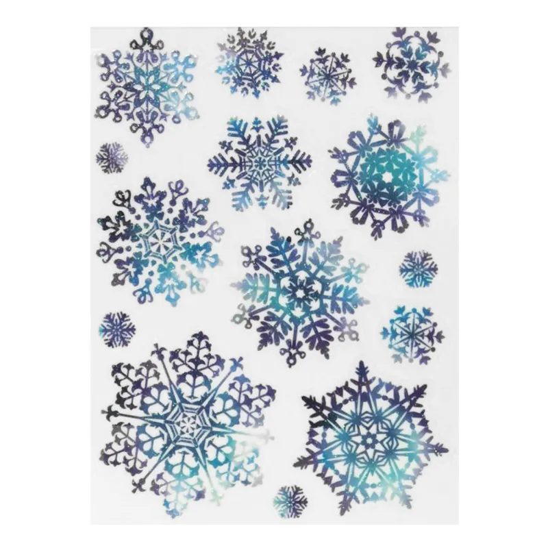 15 Décorations pour fenêtre flocons 27 x 20 cm
