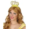 Diadème princesse dorée adulte