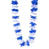 Collier hawaï supporter bleu et blanc Finlande adulte