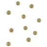 40 Boules de décoration pailletées or 12 mm