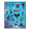 4 Feuilles de stickers Justice League