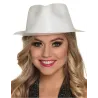 Chapeau pailleté blanc adulte