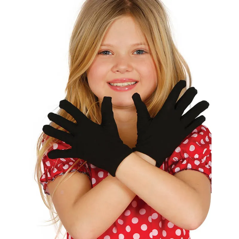 Gants courts noirs enfant