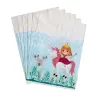 6 Sacs cadeaux en plastique princesse 15 x 23 cm