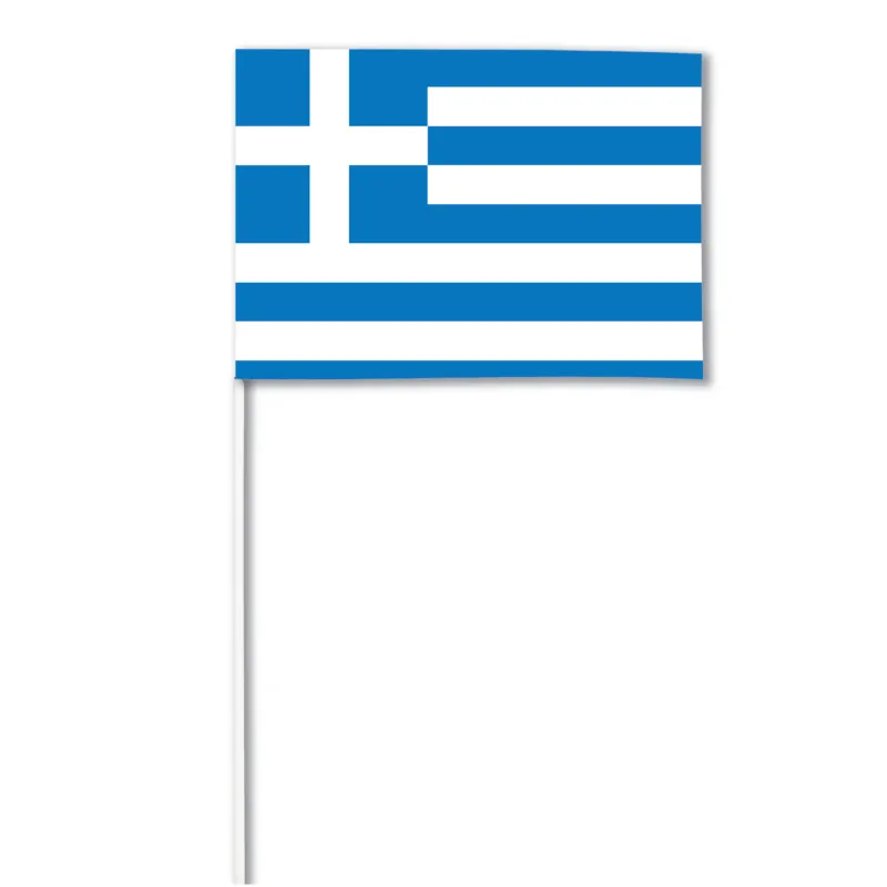 Drapeau papier Grèce 14 x 21 cm