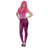 Legging sirène rose femme