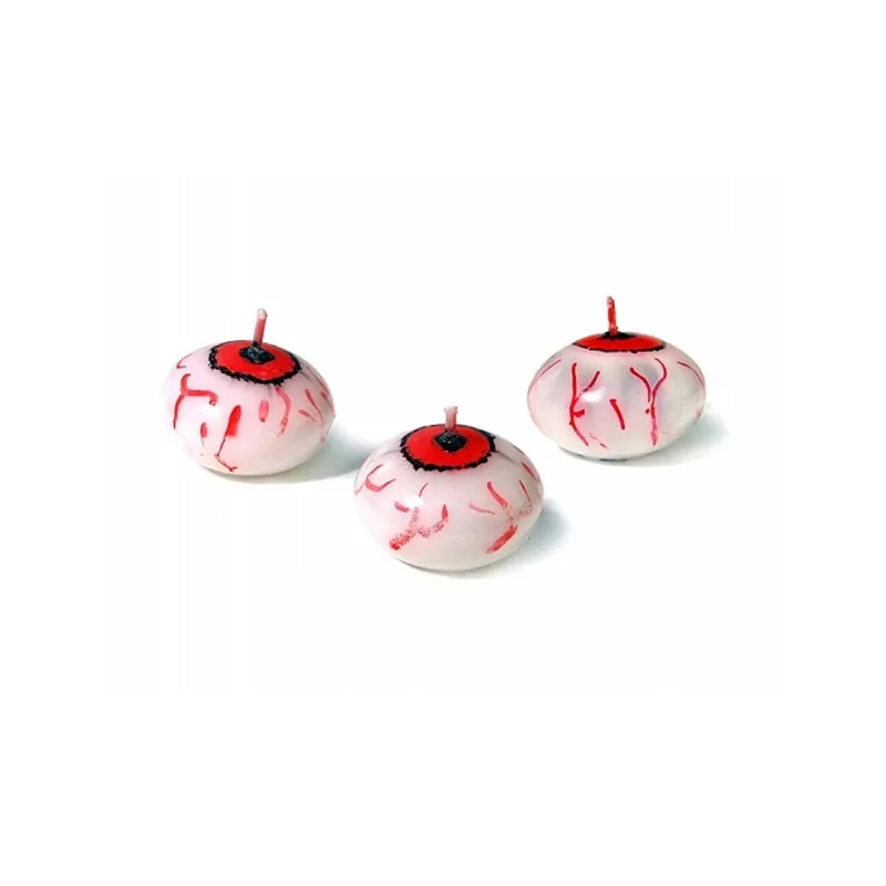 Bougie flottante Oeil ensanglanté Halloween 4 cm