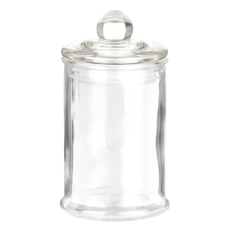 Petite bonbonnière confiseur en verre 12 x 5 cm