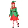 Déguisement robe elfe de Noël fille