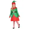 Déguisement robe elfe de Noël fille