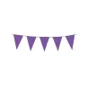 Guirlande à mini fanions violets 3 m