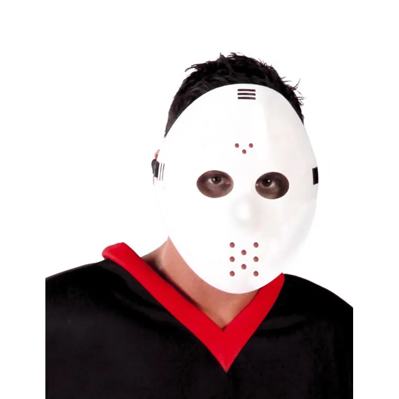 Masque de hockey blanc adulte