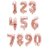 Ballon aluminium chiffre rose gold 36 cm