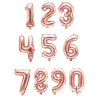 Ballon aluminium chiffre rose gold 36 cm