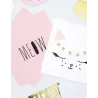 20 Serviettes en papier chaton blanc 33 x 33 cm