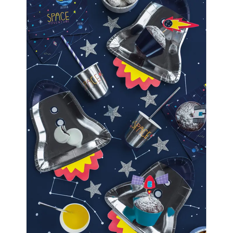 6 Gobelets en carton space adventure 200 ml