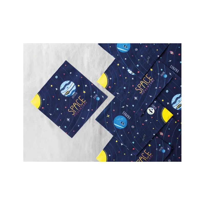 20 Serviettes en papier space adventure 33 x 33 cm