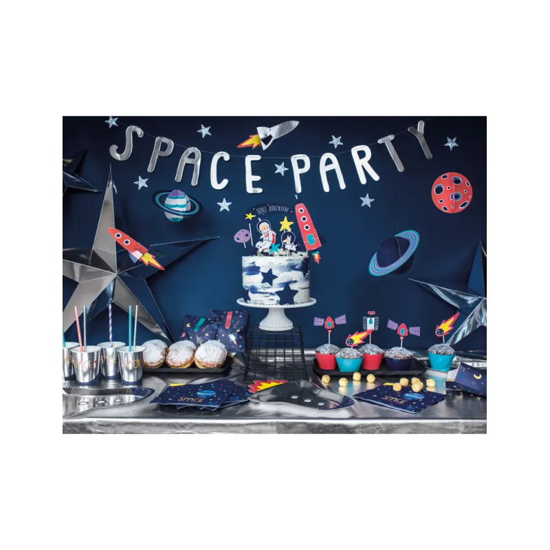 20 Serviettes en papier space adventure 33 x 33 cm