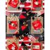 6 Assiettes en carton fête de pirate rouges 20 cm