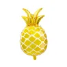 Ballon aluminium ananas doré 48 x 67 cm