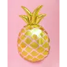 Ballon aluminium ananas doré 48 x 67 cm