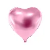Ballon aluminium c?ur rose pâle métallisé 45 cm