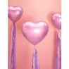 Ballon aluminium c?ur rose pâle métallisé 45 cm