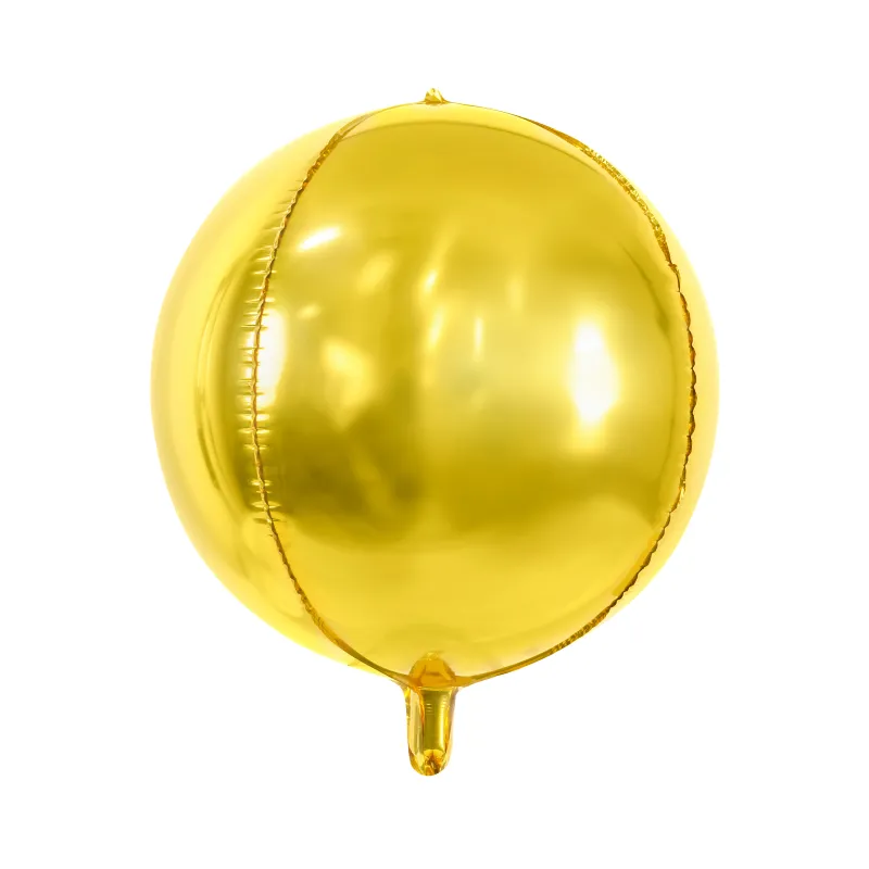 Ballon sphère en aluminium doré métallisé 40 cm