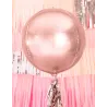 Ballon sphère en aluminium rose gold métallisé 40 cm