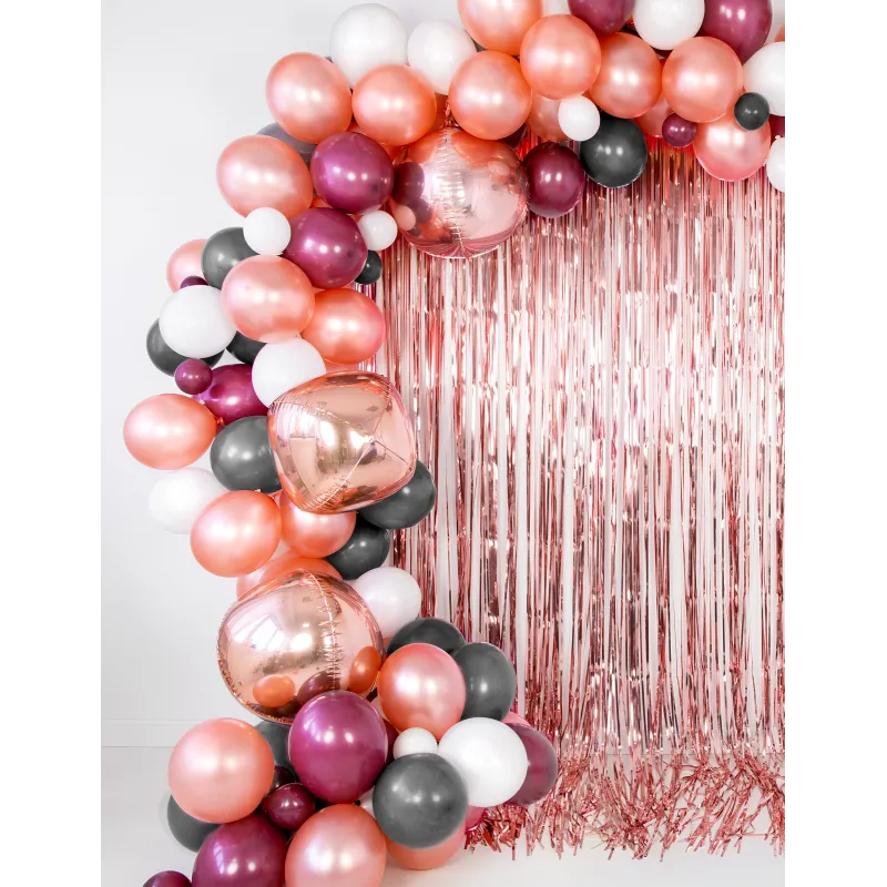 Ballon sphère en aluminium rose gold métallisé 40 cm