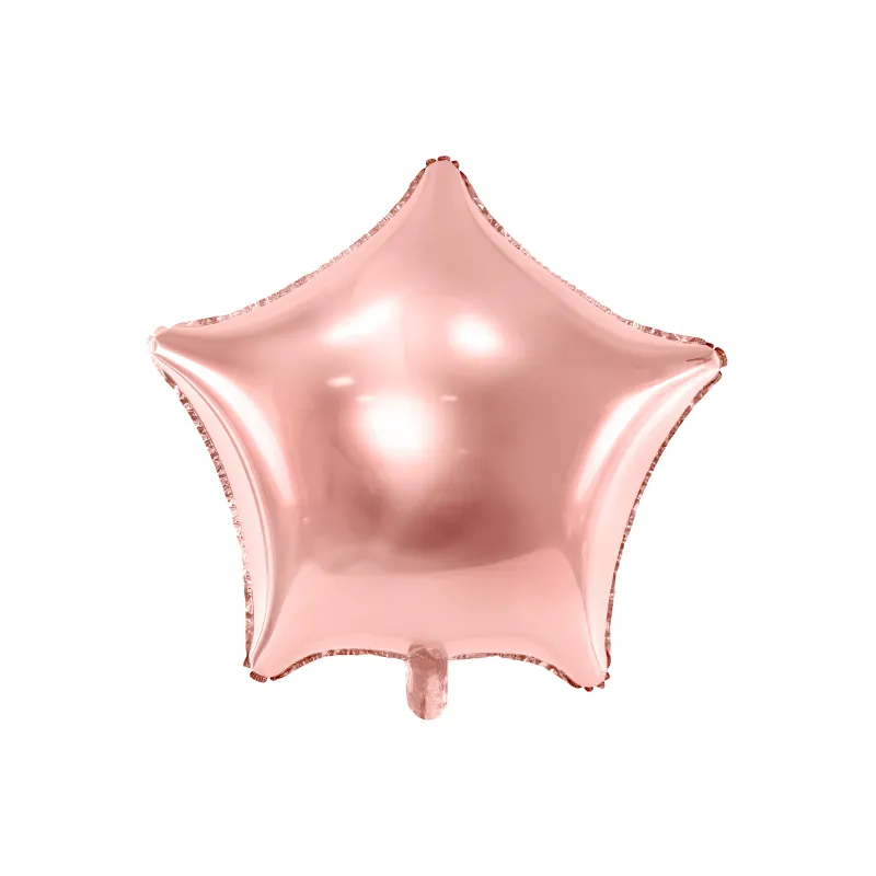 Ballon aluminium étoile rose gold métallisé 48 cm