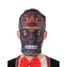 Masque dia de los muertos effet cuir et feutre adulte