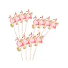 12 Pics en bois Flamant Tropic 13 cm