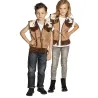 Veste western marron clair enfant