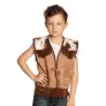Veste western marron clair enfant