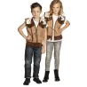 Veste western marron clair enfant