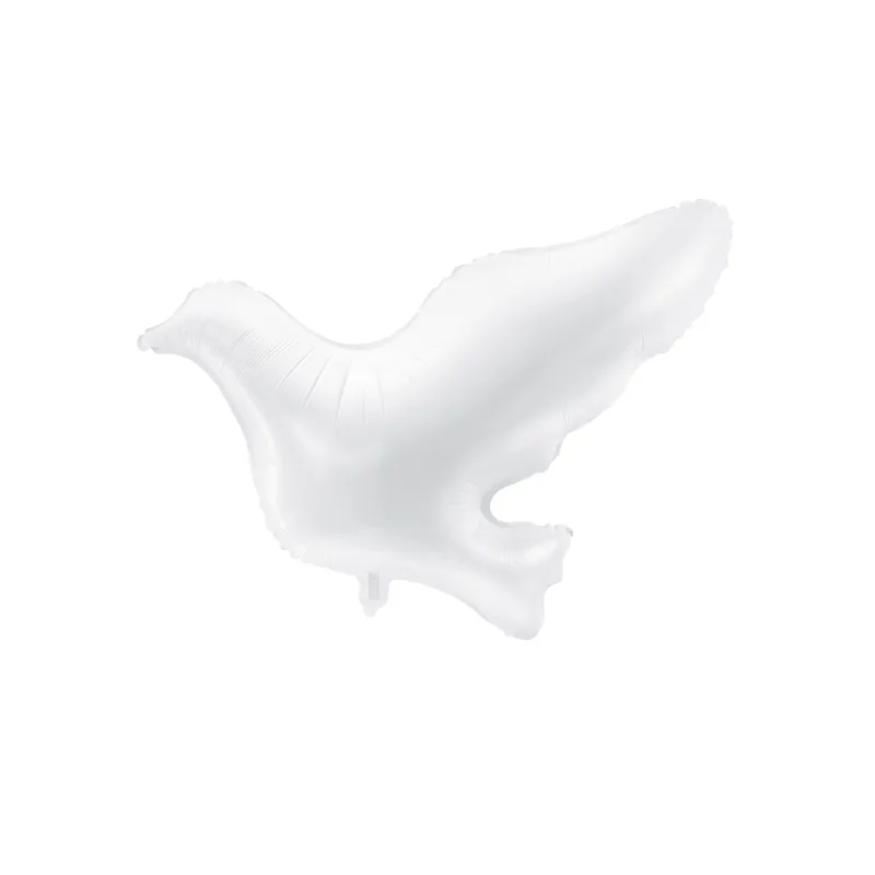 Ballon aluminium colombe blanche 77 x 66 cm